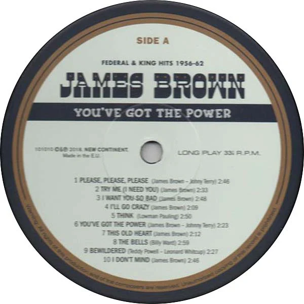 James Brown – You've Got The Power - Federal & King Hits 1956-62 (VG+/E) – LP, EU 2018 - Image 3