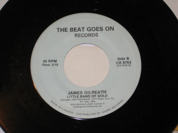 James Ray, James Gilreath – If You've Gotta Make A Fool Of Somebody / Little Band Of Gold (VG+/Generic) – 7", CA - Image 2