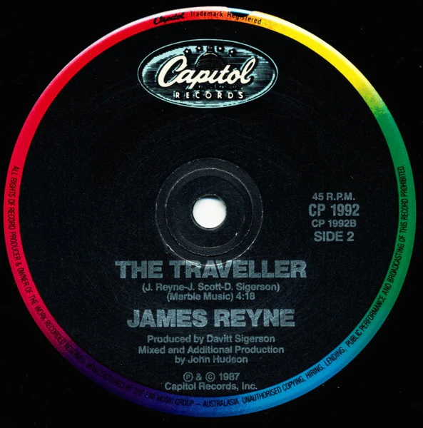 James Reyne – Fall Of Rome (E/E) – 7", AU 1987 - Image 4