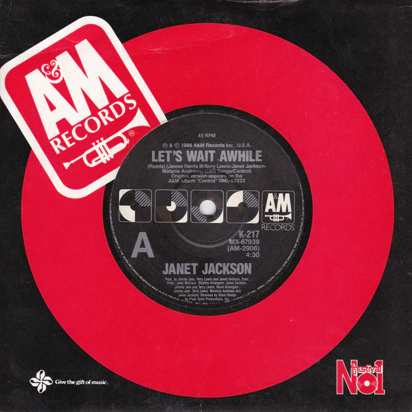 Janet Jackson – Let's Wait Awhile (VG+/Generic) – 7", AU 1987
