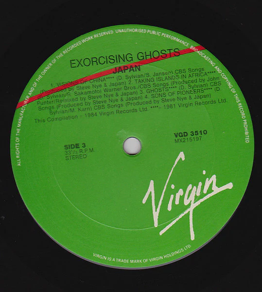 Japan – Exorcising Ghosts (VG/VG+) – 2xLP, AU 1985 - Image 8
