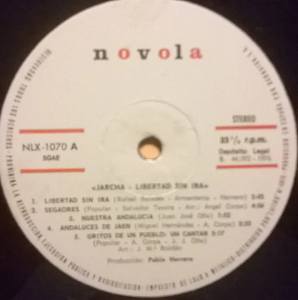 Jarcha – Libertad Sin Ira (VG+/VG+) – LP, ES 1976 - Image 3