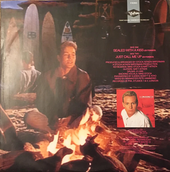 Jason Donovan – Sealed With A Kiss (VG+/VG+) – 12", AU 1989 - Image 2