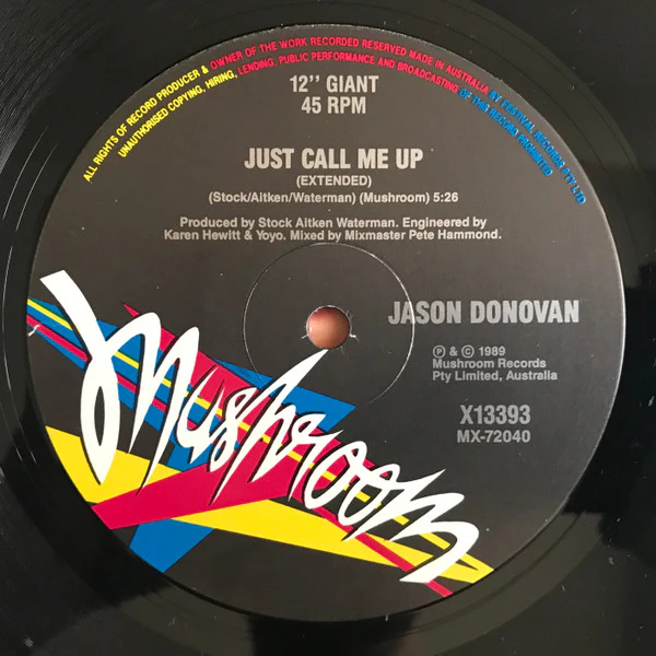 Jason Donovan – Sealed With A Kiss (VG+/VG+) – 12", AU 1989 - Image 4