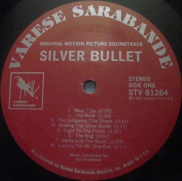Jay Chattaway – Stephen King's Silver Bullet (Original Motion Picture Soundtrack) (E/E) – LP, US 1985 - Image 3