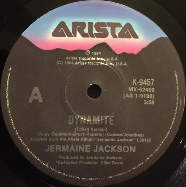 Jermaine Jackson – Dynamite / Tell Me I'm Not Dreaming (Too Good To Be True) (E/Generic) – 7", AU 1984