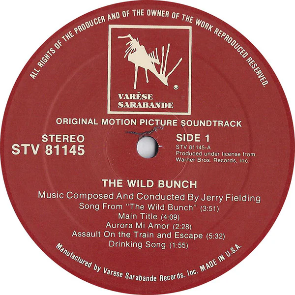 Jerry Fielding – The Wild Bunch - Original Motion Picture Sound Track (VG+/VG+) – LP, US 1980 - Image 3