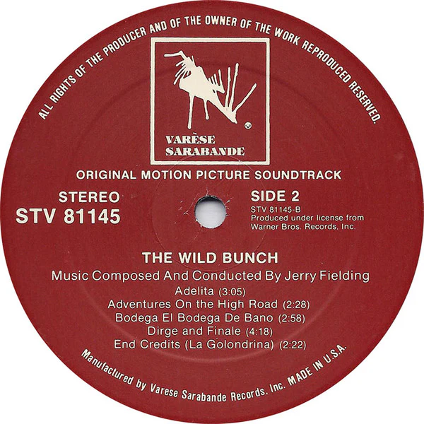 Jerry Fielding – The Wild Bunch - Original Motion Picture Sound Track (VG+/VG+) – LP, US 1980 - Image 4