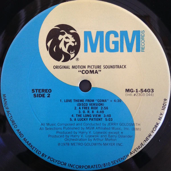 Jerry Goldsmith – Coma (Original Motion Picture Soundtrack) (VG+/VG+) – LP, US 1978 - Image 4