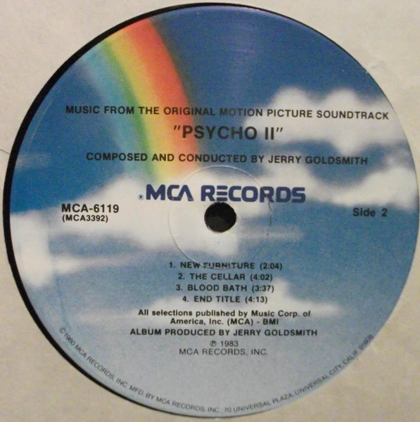 Jerry Goldsmith – Psycho II (Music From The Original Motion Picture Soundtrack) (VG+/VG+) – LP, US 1983 - Image 4