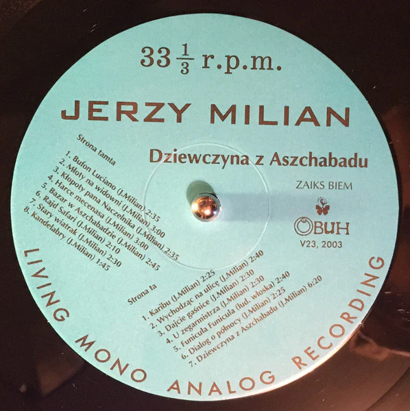 Jerzy Milian – Ashkhabad Girl (1967-1972) (NM/VG+) – LP, PL 2003 - Image 5