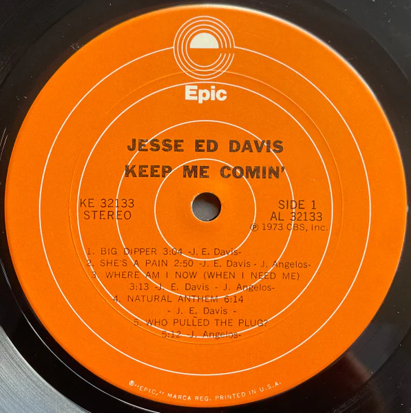 Jesse Ed Davis – Keep Me Comin' (VG+/VG+) – LP, US 1973 - Image 5