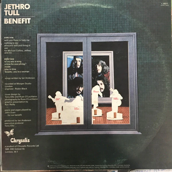 Jethro Tull – Benefit (VG+/VG+) – LP, AU 1974 - Image 2