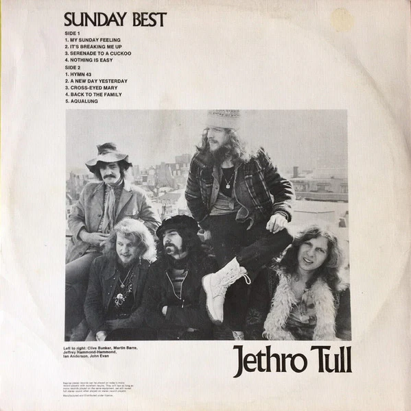 Jethro Tull – Sunday Best (VG+/VG) – LP, AU 1971 - Image 2