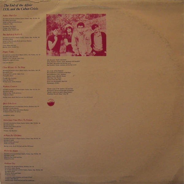J.F.K. And The Cuban Crisis – The End Of The Affair (VG/VG) – LP, AU 1984 - Image 2