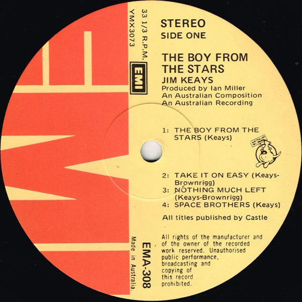 Jim Keays – The Boy From The Stars (VG+/VG) – LP, AU 1974 - Image 3