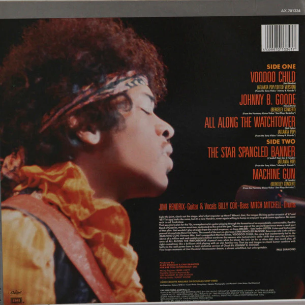 Jimi Hendrix – Johnny B. Goode An Original Video Soundtrack (VG+/VG+) – 12", AU 1986 - Image 2