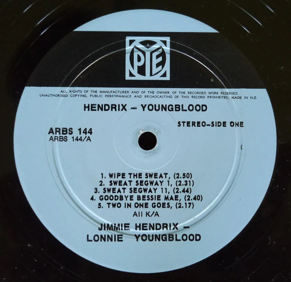 Jimi Hendrix, Lonnie Youngblood – Hendrix - Youngblood (VG+/VG) – LP, NZ - Image 2