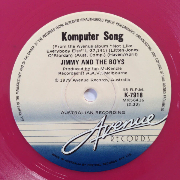 Jimmy And The Boys – Products Of Your Mind (E/No Cover) – 7", AU 1980 - Image 2