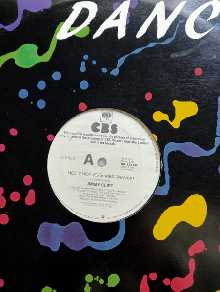 Jimmy Cliff – Hot Shot (VG+/VG+) – 12", AU 1985 - Image 2