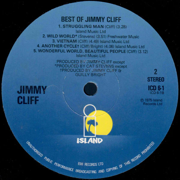 Jimmy Cliff – The Best Of Jimmy Cliff (VG+/VG+) – 2xLP, UK - Image 6