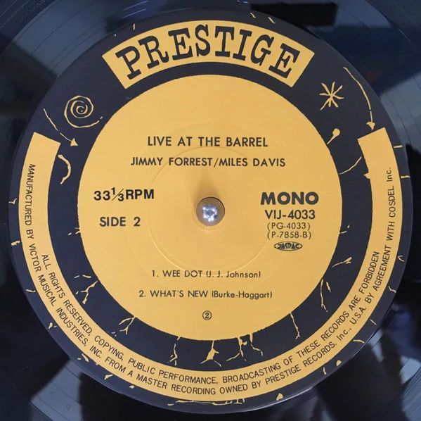 Jimmy Forrest, Miles Davis – Live At The Barrel (NM/VG+) – LP, JP 1983, No OBI - Image 7
