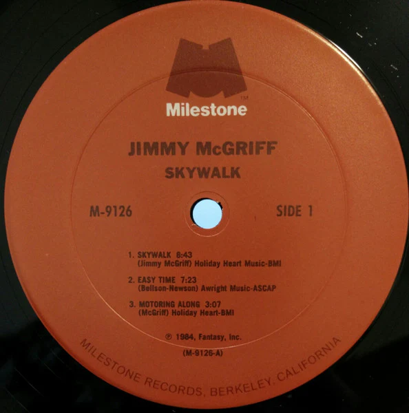 Jimmy McGriff – Skywalk (VG+/VG+) – LP, US 1984 - Image 3