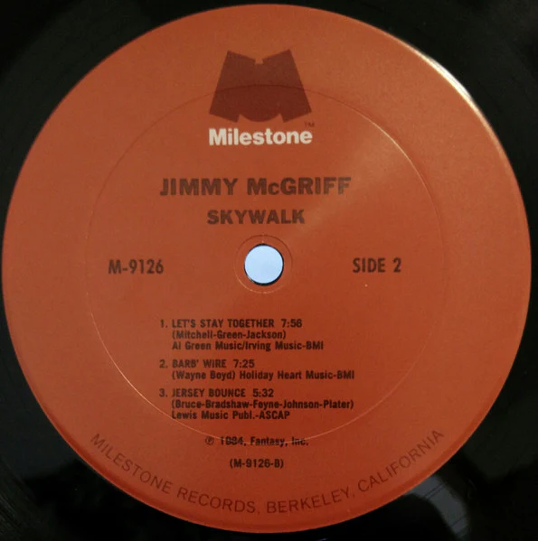 Jimmy McGriff – Skywalk (VG+/VG+) – LP, US 1984 - Image 4