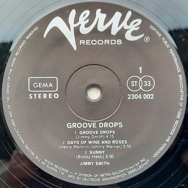 Jimmy Smith – Groove Drops (VG/VG+) – LP, DE 1970 - Image 3