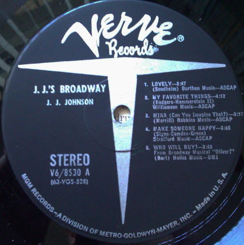 J.J. Johnson – J.J.'s Broadway (VG+/VG+) – LP, US 1963 - Image 3