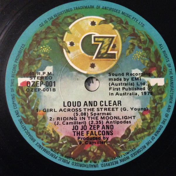 Jo Jo Zep and the Falcons – Live!! Loud And Clear (VG/VG+) – 12", AU 1978 - Image 4