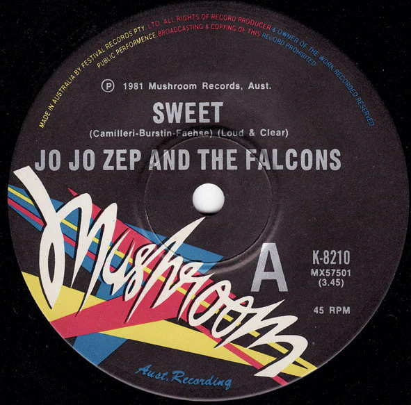 Jo Jo Zep and the Falcons – Sweet (VG+/Generic) – 7", AU 1981