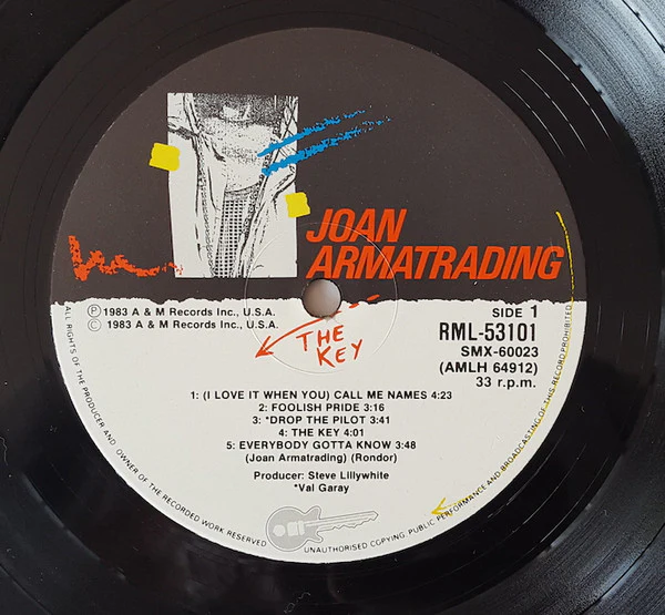 Joan Armatrading – The Key (VG+/VG+) – LP, AU 1983 - Image 3