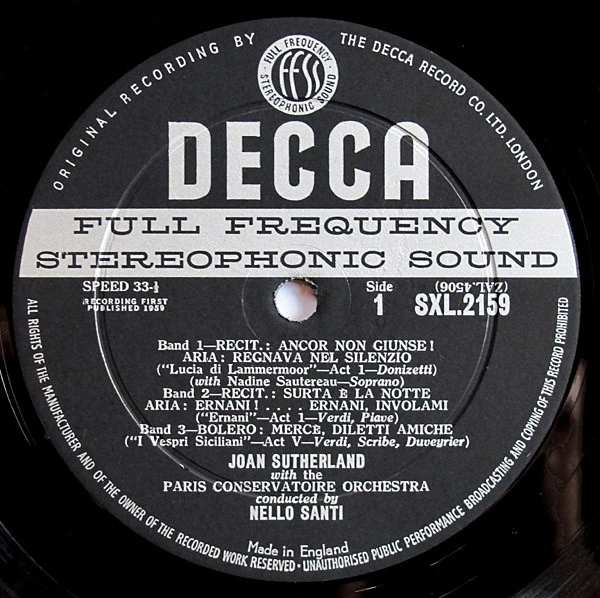 Joan Sutherland – Operatic Arias (VG+/VG) – LP, UK 1959 - Image 3