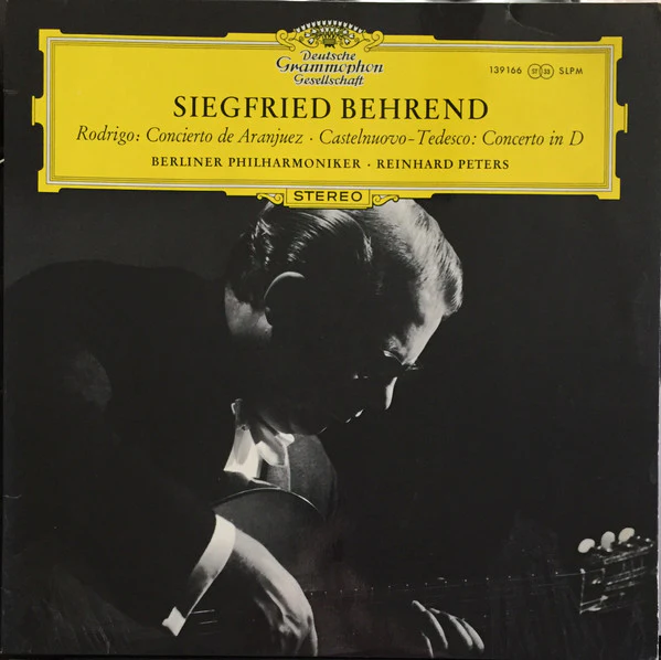 Joaquín Rodrigo, Mario Castelnuovo-Tedesco, Siegfried Behrend – Concierto de Aranjuez / Concerto In D (VG+/E) – LP, DE 1966