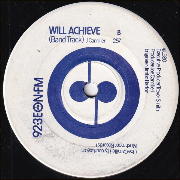 Joe Camilleri – Will Achieve (E/Generic) – 7", AU 1980 - Image 2