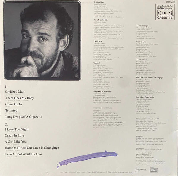 Joe Cocker – Civilized Man (VG/VG+) – LP, AU 1984 - Image 2