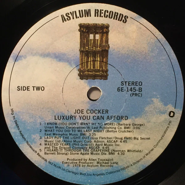 Joe Cocker – Luxury You Can Afford (VG+/VG+) – LP, US 1978 - Image 4
