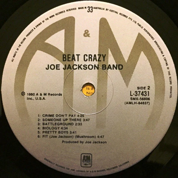 Joe Jackson Band – Beat Crazy (VG/VG+) – LP, AU 1980 - Image 4