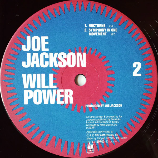 Joe Jackson, Joe Jackson – Will Power = ウィル・パワー (VG+/VG+) – LP, JP 1987, No OBI - Image 5