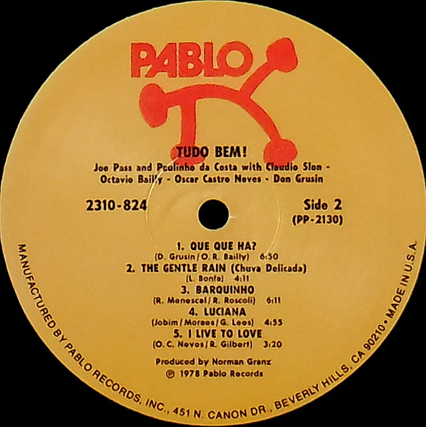 Joe Pass, Paulinho Da Costa – Tudo Bem! (E/E) – LP, US 1978 - Image 4