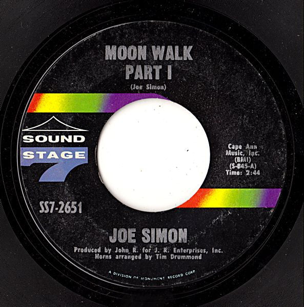 Joe Simon – Moon Walk (VG/Generic) – 7", US 1969