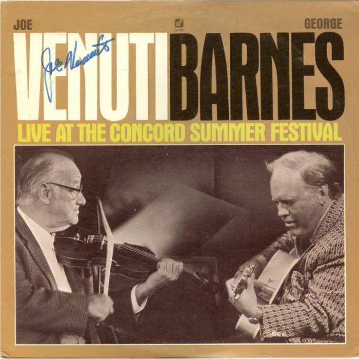 Joe Venuti, George Barnes – Live At The Concord Summer Festival (NM/VG+) – LP, US 1977
