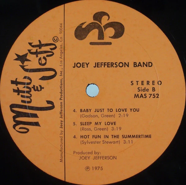 Joey Jefferson Band – The Joey Jefferson Band (E/VG+) – LP, US 1975 - Image 4