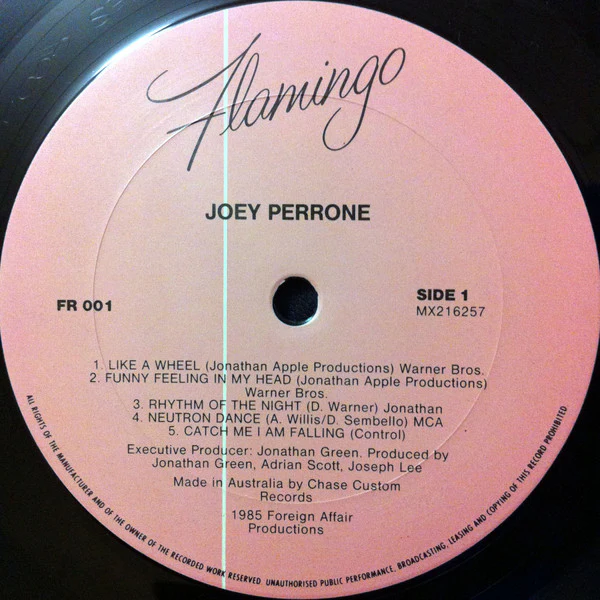 Joey Perrone – Joey Perrone (E/E) – LP, AU 1985 - Image 6