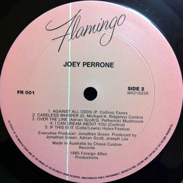 Joey Perrone – Joey Perrone (E/E) – LP, AU 1985 - Image 7