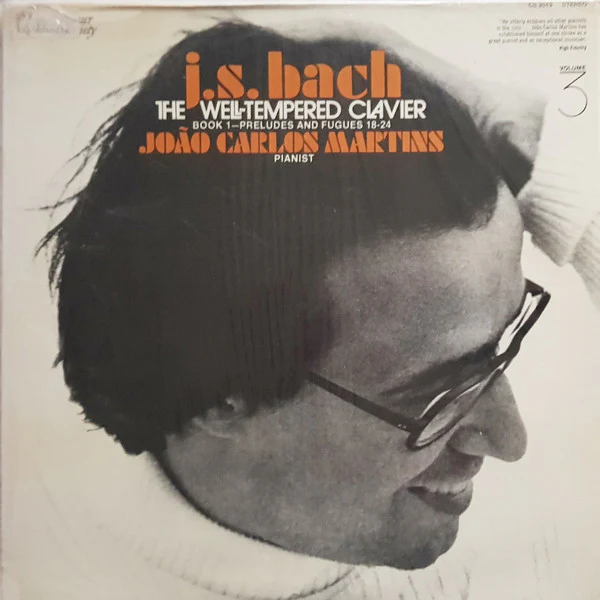 Johann Sebastian Bach, João Carlos Martins – The Well-Tempered Clavier: Books 1- Preludes And Fugues 18-24 (VG+/E) – LP, US 1972
