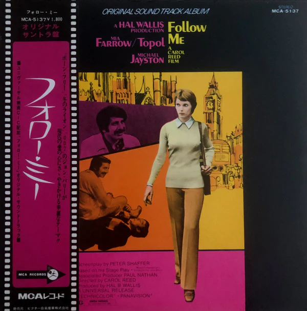 John Barry – Follow Me! (Original Motion Picture Soundtrack) (VG+/VG) – LP, JP 1973, No OBI