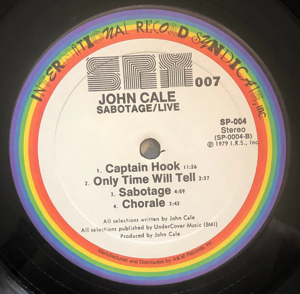 John Cale – Sabotage/Live (VG/VG+) – LP, US 1979 - Image 4