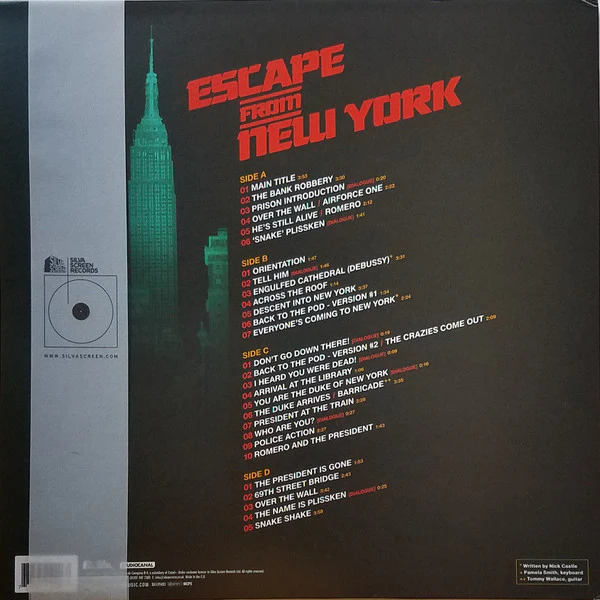 John Carpenter, Alan Howarth – John Carpenter's Escape From New York (New Expanded Edition Original Film Soundtrack) (VG/VG) – 2xLP, EU 2022 - Image 4